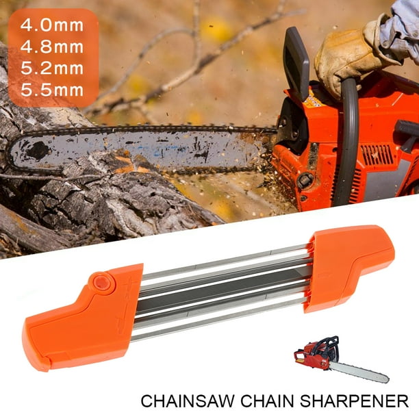 2 in 1 Easy File Chainsaw Chain Sharpener Fast Chain Saw Teeth Sharpening 4.8mm